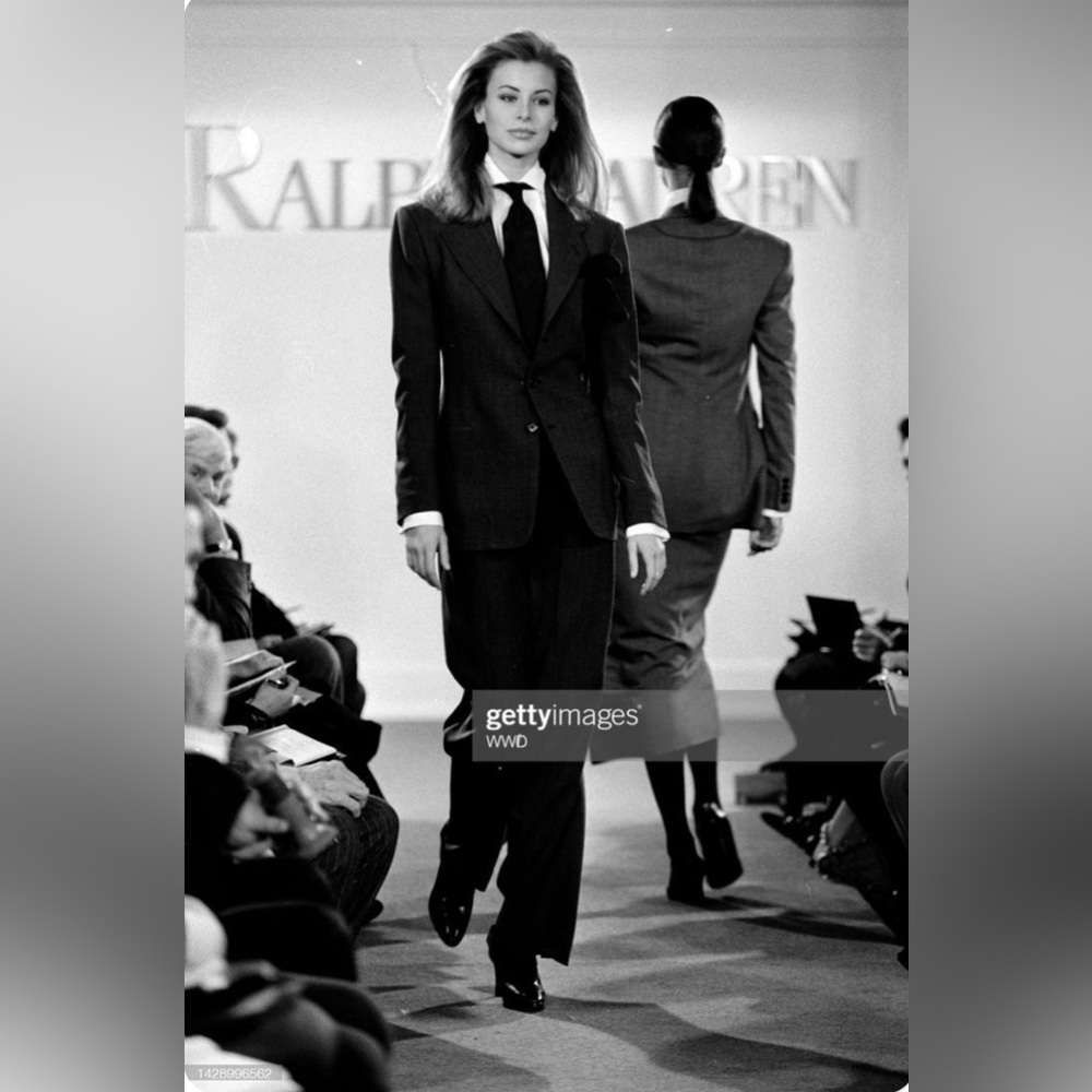 Ralph Lauren Navy Pin Stripped Matching Suit Set (10 Petite)